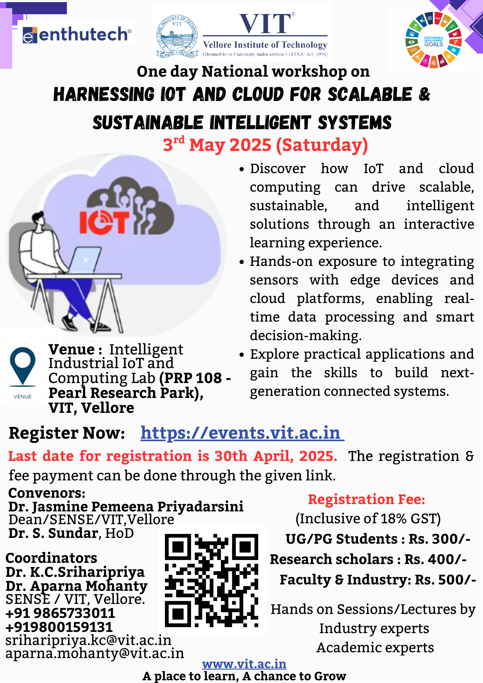 National Workshop on "Harnessing IoT and Cloud for Scalable & Sustainable Intelligent Systems" 2025